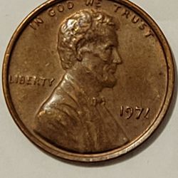 RARE 1971 Lincoln Penny No Mint Mark - Error