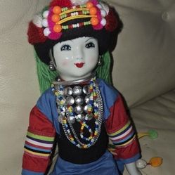 Vintage Thailand Chaing Mai Tribal Doll