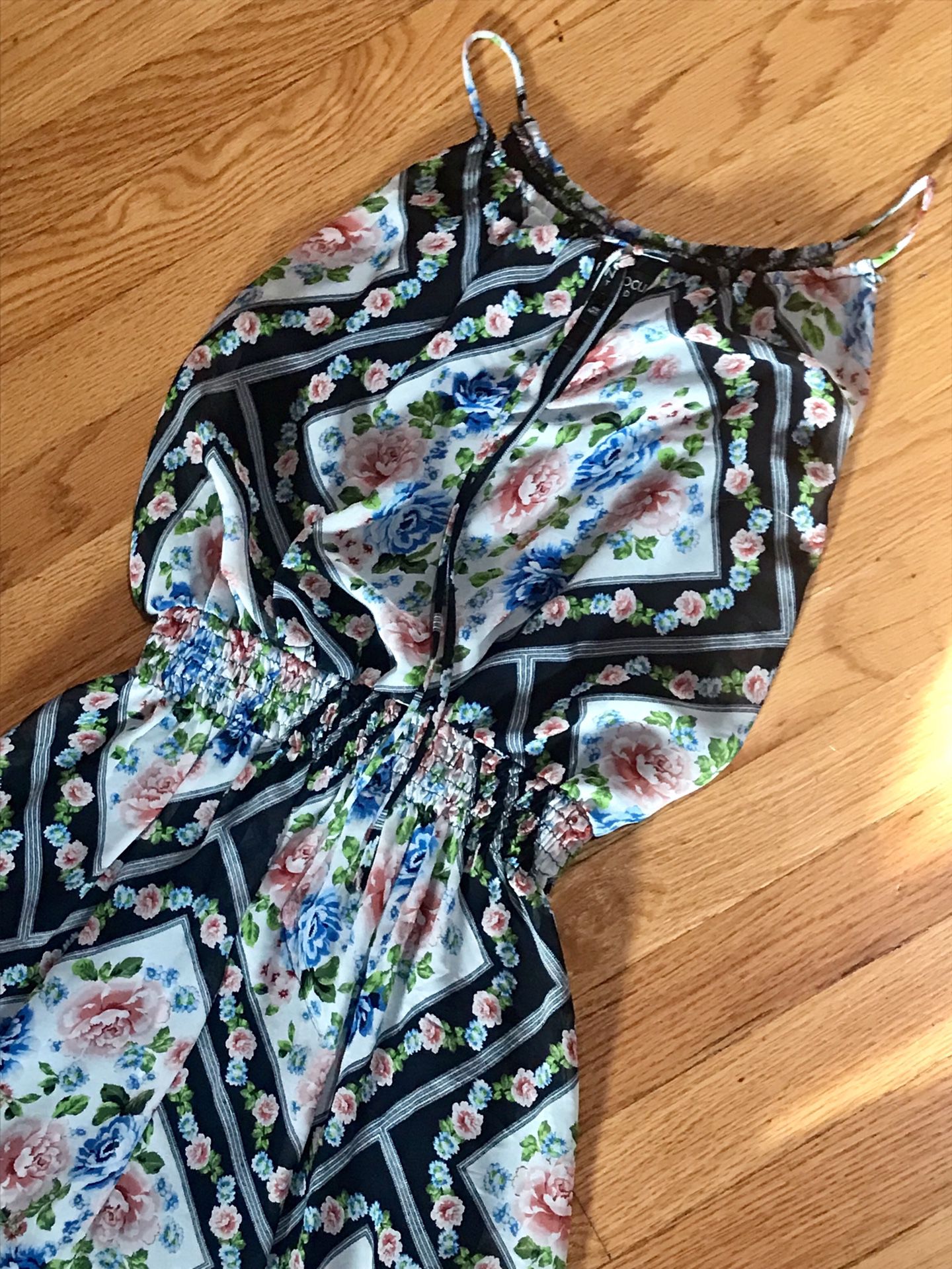 Printed Spring/Summer Floor Length Dress