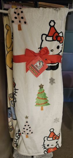 Hello Kitty Christmas Blanket $20