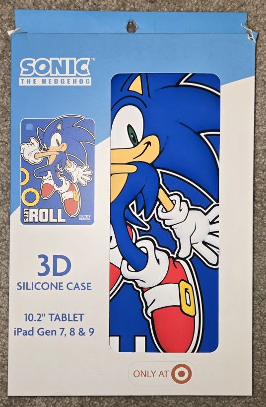 New Sonic The Hedgehog 3D Silicone Tablet Case