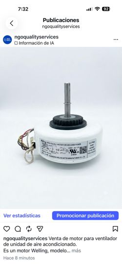 Venta de motor para ventilador de unidad de aire acondicionado