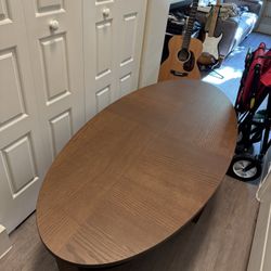 Brown Oval Coffee Table For Sale