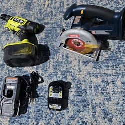 Ryobi 18V ONE+ HP Brushless EZClean Power Cleaner And Circular Saw 5 1/2" Combo