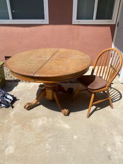 Wooden Table with 4 Chairs