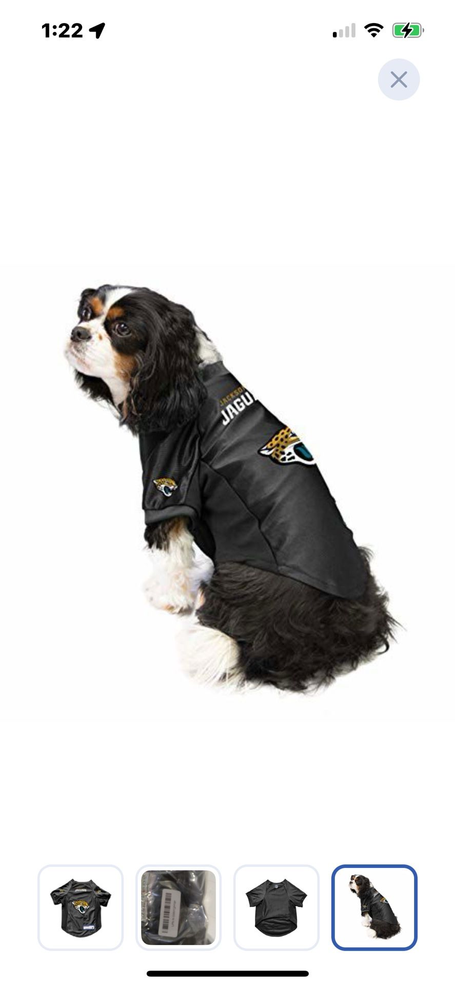 “New”NFL Jacksonville Jaguars Pet Jersey (sz Large)retail$29