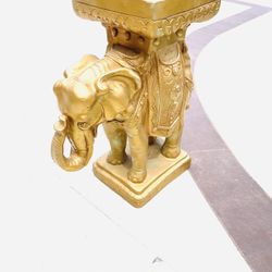 Rare Gold Elephant Statue