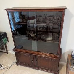 Deco Showcase China Cabinet Hutch from Germany