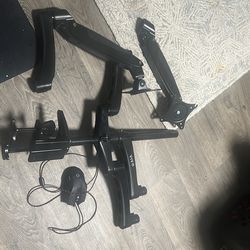 Vivo double monitor mount w/mouse