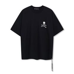 Mastermind Japan Reflective Skull Print Black Short-Sleeved T-Shirt 