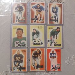 1955 Bowman Football Card Lot