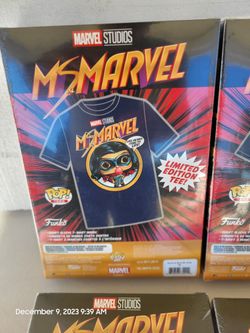 Funko Pop Tees MS. MARVEL Limited Edition  Unisex T-Shirt in Box New