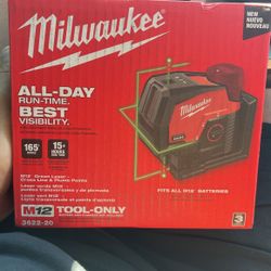 M12 Green Laser Cross Line & Plumb Points 