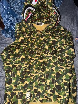 Green camo bape sweater