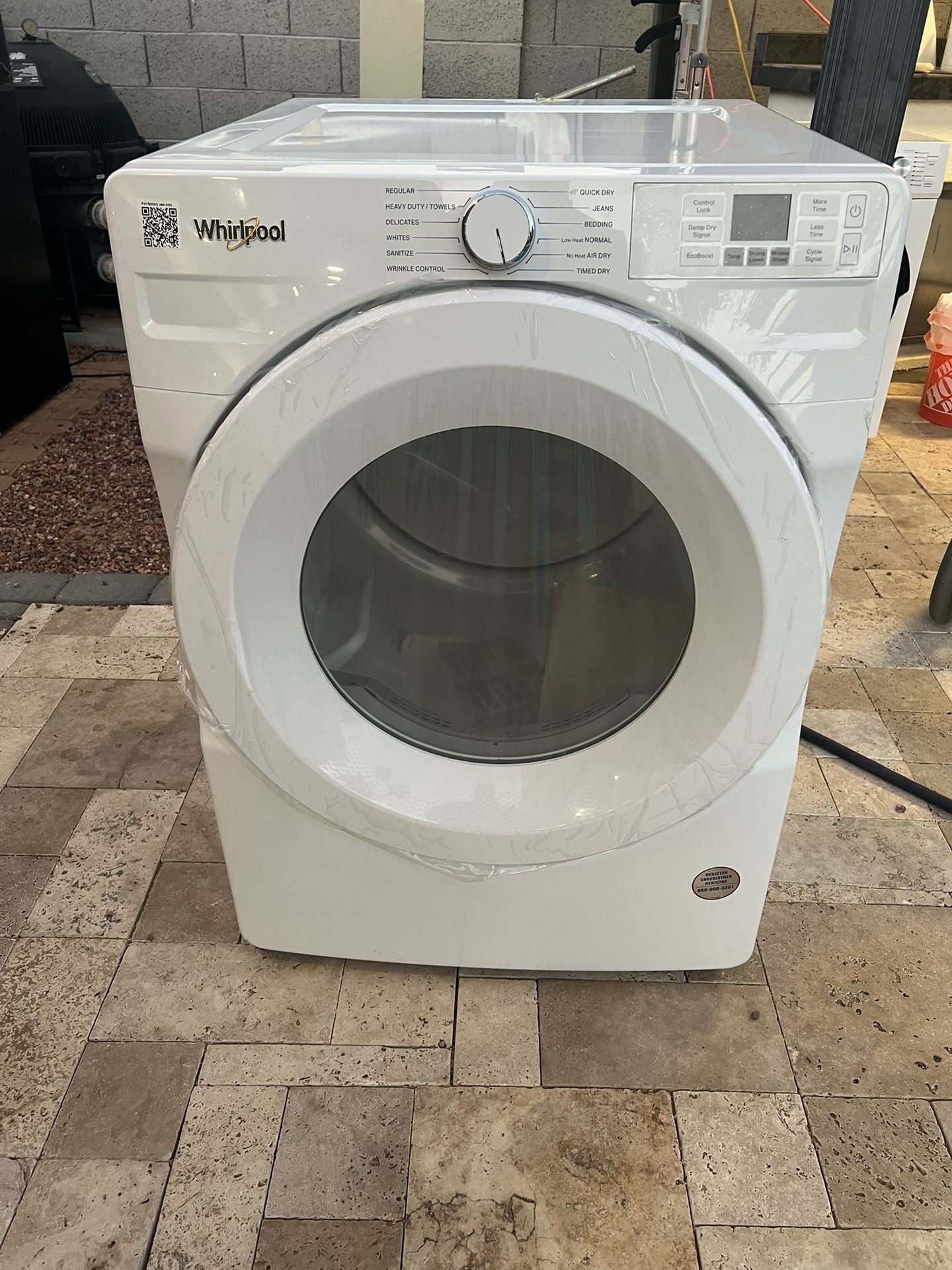 Whirlpool 7.4 Cu. Ft. vented Front Load Gas Dryer in White with Quick Dry Cycle $340 BRAND NEW