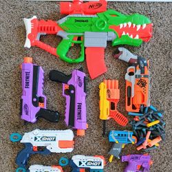 NERF AND X-SHOT TOY GUNS