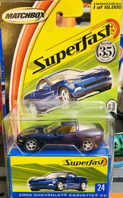 Matchbox Superfast 2005 Chevy corvette c6 1 of 10,000 35 anniversary edition #24