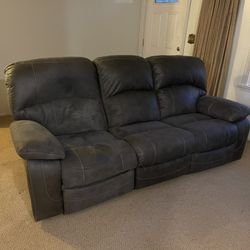 Ashley Furniture Dual Power Reclining Sofa And Recliner