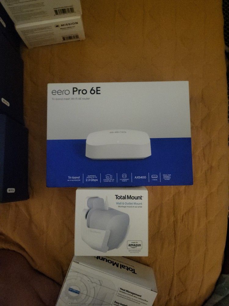 EERO PRO 6E ROUTER and 3 EERO 6 WI-FI EXTENDER