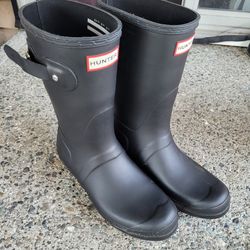 Hunter Boots Rubber Rain Boots  Size 8 Women's BLACK