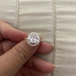 Real 925 Sterling Silver Wedding Ring Size 9