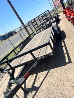 16ft trailer double axle  with ramp