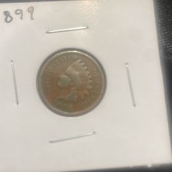 US coin 1899 Indian head penny