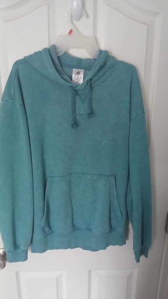 Adidas Mens Green Hoodie