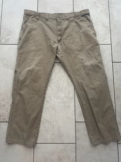 Men's Tan Canvas Work Pants