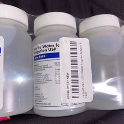 Sterile water irrigation