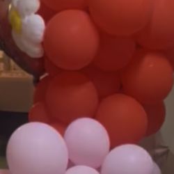 Berry First Birthday Balloon Garland 