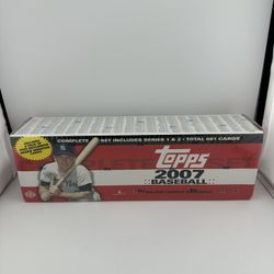 2007 Topps Baseball Complete Factory Set. 