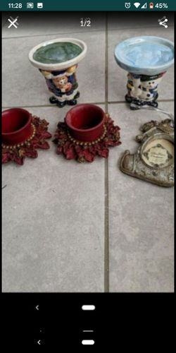 Christmas candle holders