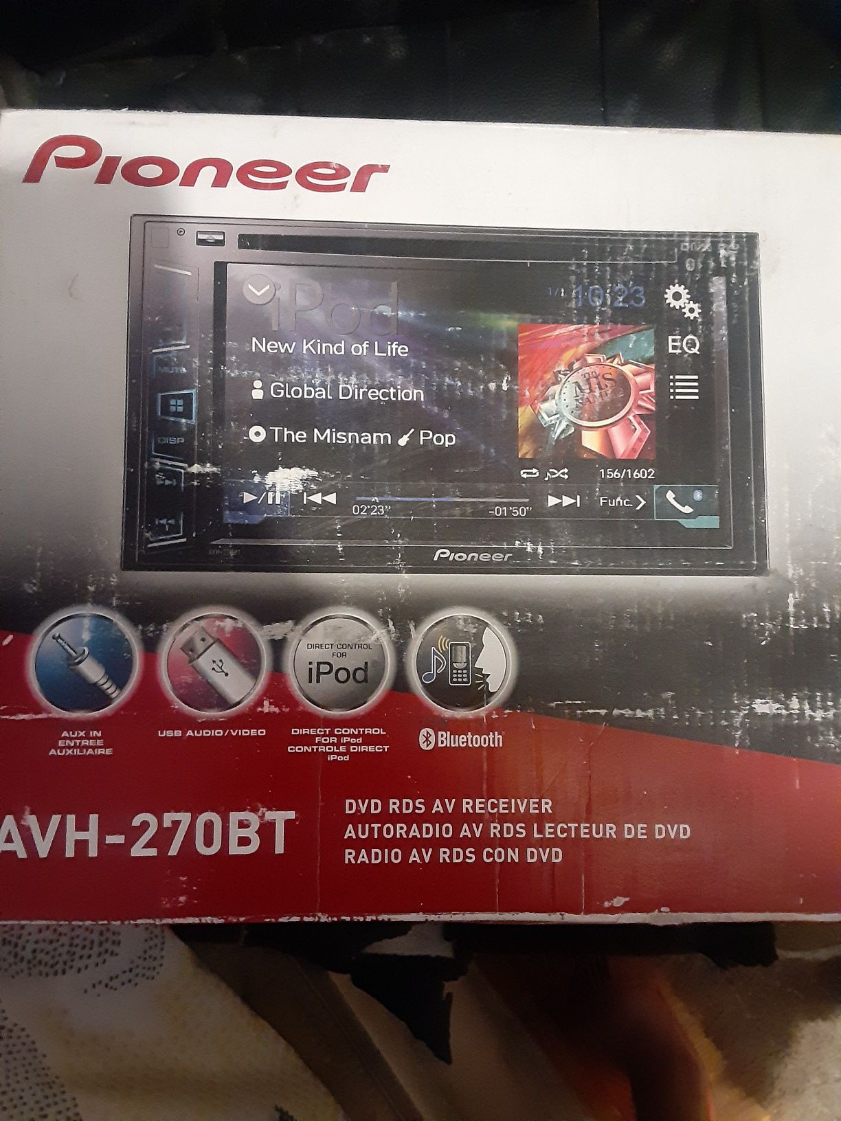 Pioneer 6.2 inch touch screen deck