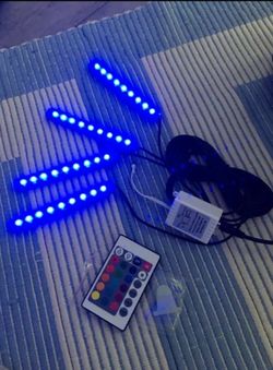 Universal Wireless Remote Control Car RGB LED Neon Interior Light Lamp Strip Decorative Atmosphere Lights Car Styling