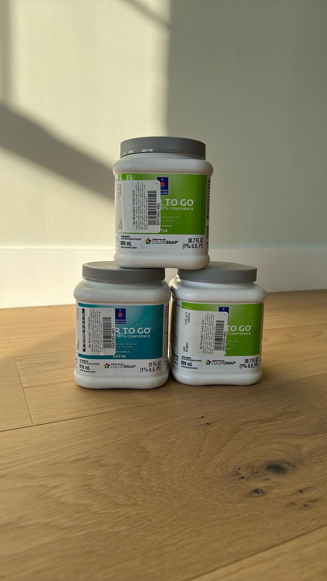 Shervin Williams Paint Samples