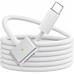 USB-C to Magnetic 3 Cable 6.6FT for MacBook Air/Pro 13"-16" M1-M5 2021-2026 [Original Quality) Up to 140W Works with 30W-140W Power Adapters, Super Du