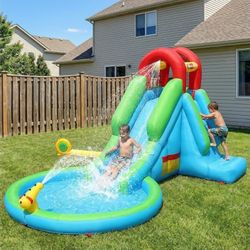 BRAND NEW-UNUSED-UNOPENED**Inflatable Water Slide Bounce House for Kids Backyard