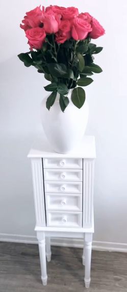 White Flower Vase 