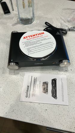 Cusimax 1500W Electric Hot Plate - Single Burner (New)