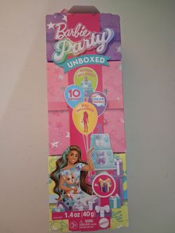 New unopened Barbie party unboxed