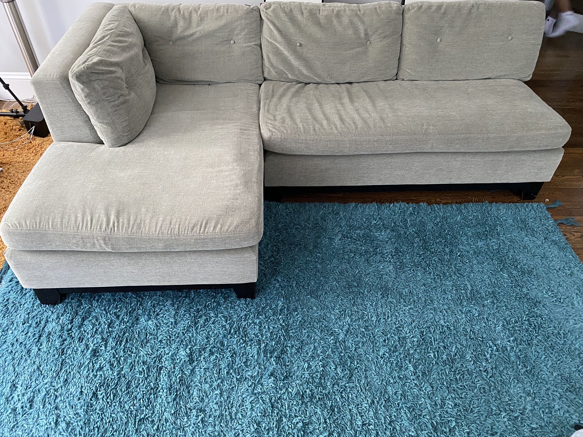 Arhaus Two Piece Sectional With Chaise