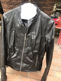 2 pleather jackets
