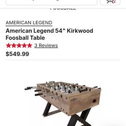 New Sealed Box- Foosball Table