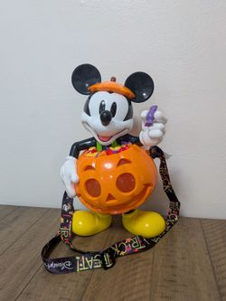 Disney Mickey Mouse Halloween Candy Bucket w/ Shoulder Strap