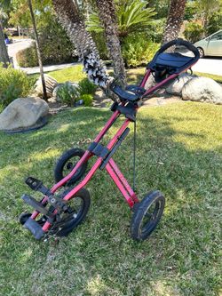 Sun Mountain Speed Cart V1 three-wheel ergonomic golf push cart