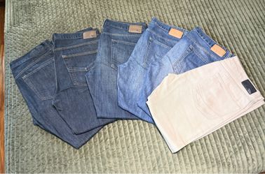 6 Pairs of Bullhead Jeans Bundle 34W X 30L Slim Fit