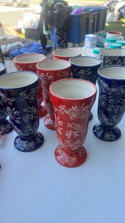 Milk shake glasses