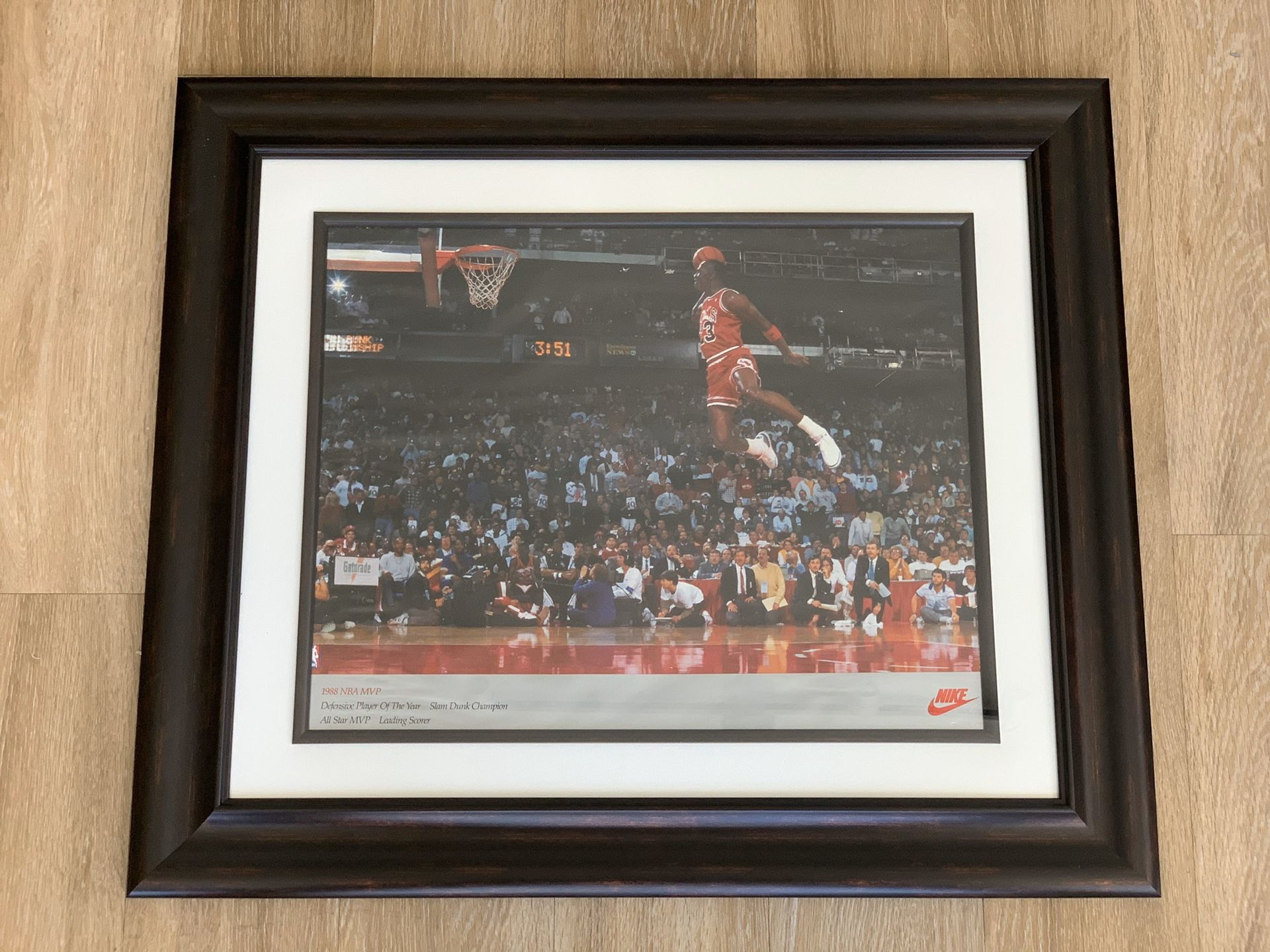 Michael Jordan Free Throw Line Nike 16x20 Poster (1992)
