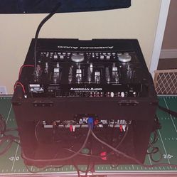 American DJ profesional equipment with 2 Large Speakers